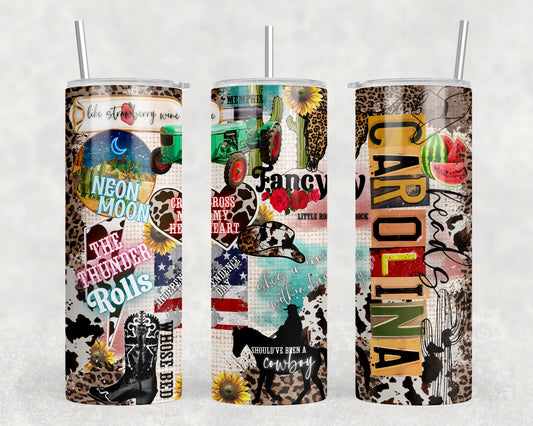 90's Country 20oz Skinny Tumbler - 2383