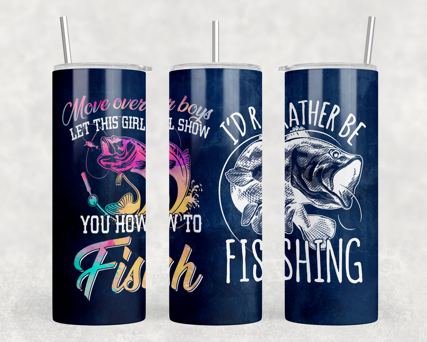 Fishing Funny 20oz Skinny Tumbler - 2398