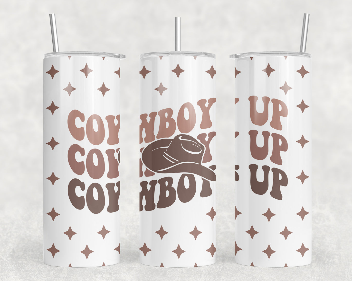 Cowboy Up 20oz Skinny Tumbler - 2402