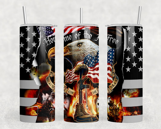 Military 20oz Skinny Tumbler - 2406