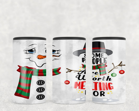 Winter Christmas Snowman 5-in-1 Can Hugger Tumbler - 2408