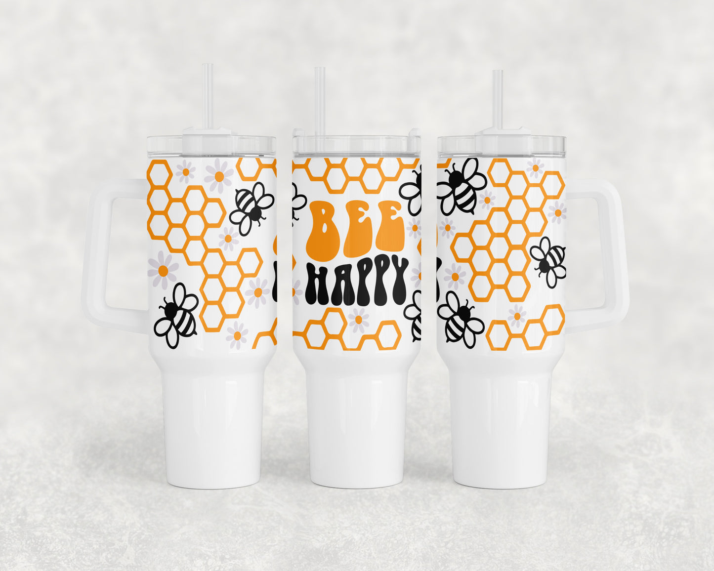 Bee Happy 40oz Tumbler - 2409