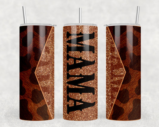 Cow Print Mama 20oz Skinny Tumbler - 2412