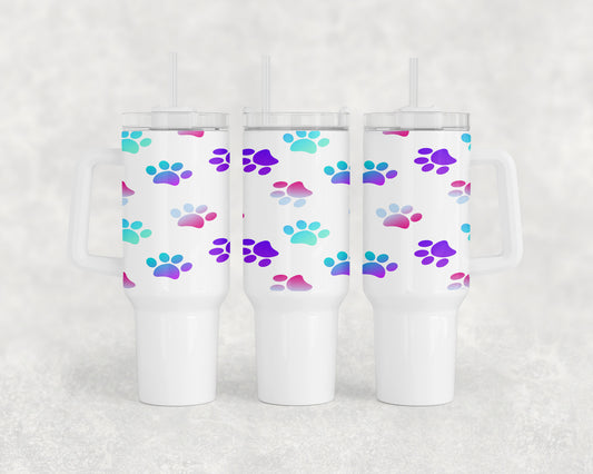 Paw Prints 40oz Tumbler - 2417