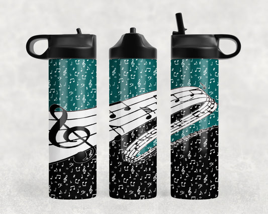 Music Notes Water Bottle - 241