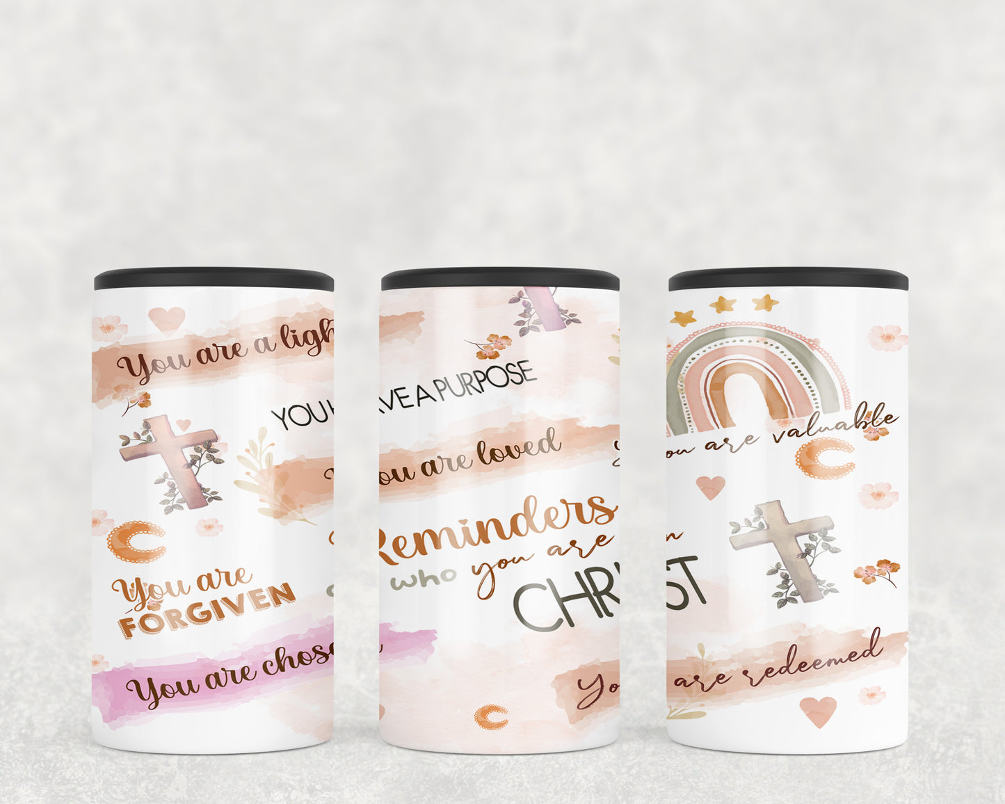 Bible Verse Affirmations 5-in-1 Can Hugger Tumbler - 2422