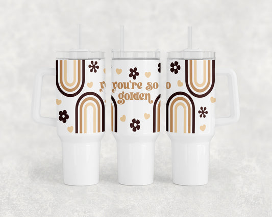 Retro Rainbows 40oz Tumbler - 2423