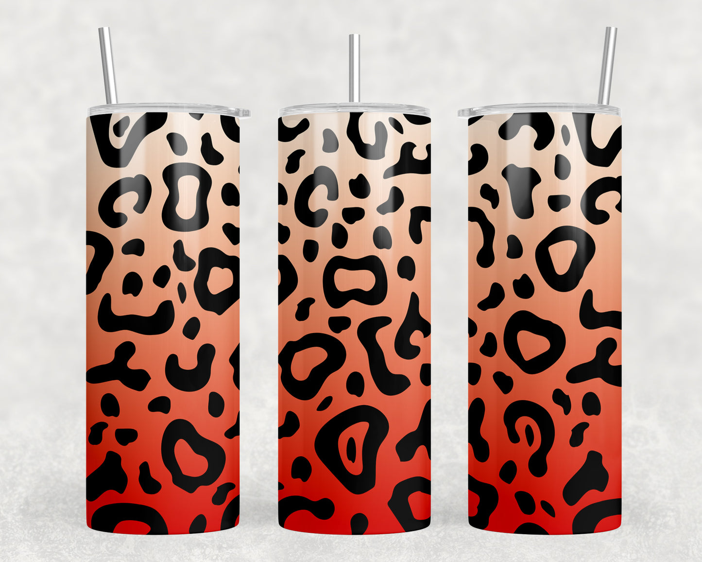 Leopard Print 20oz Skinny Tumbler - 2438