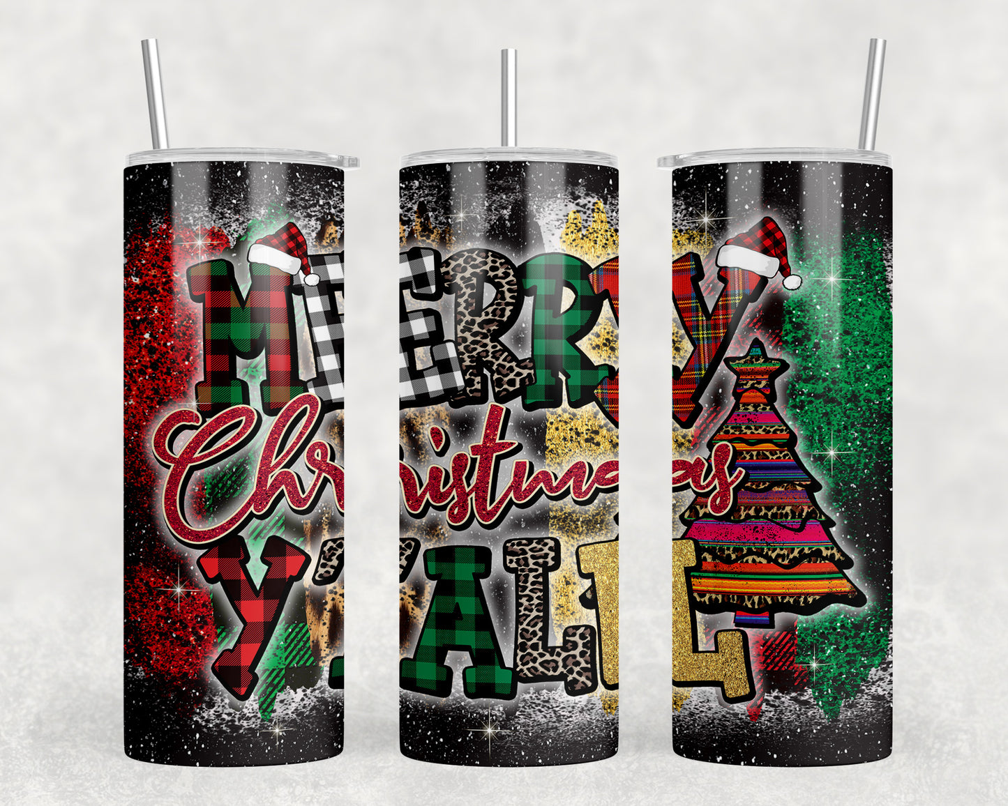 Merry Christmas 20oz Skinny Tumbler - 2441