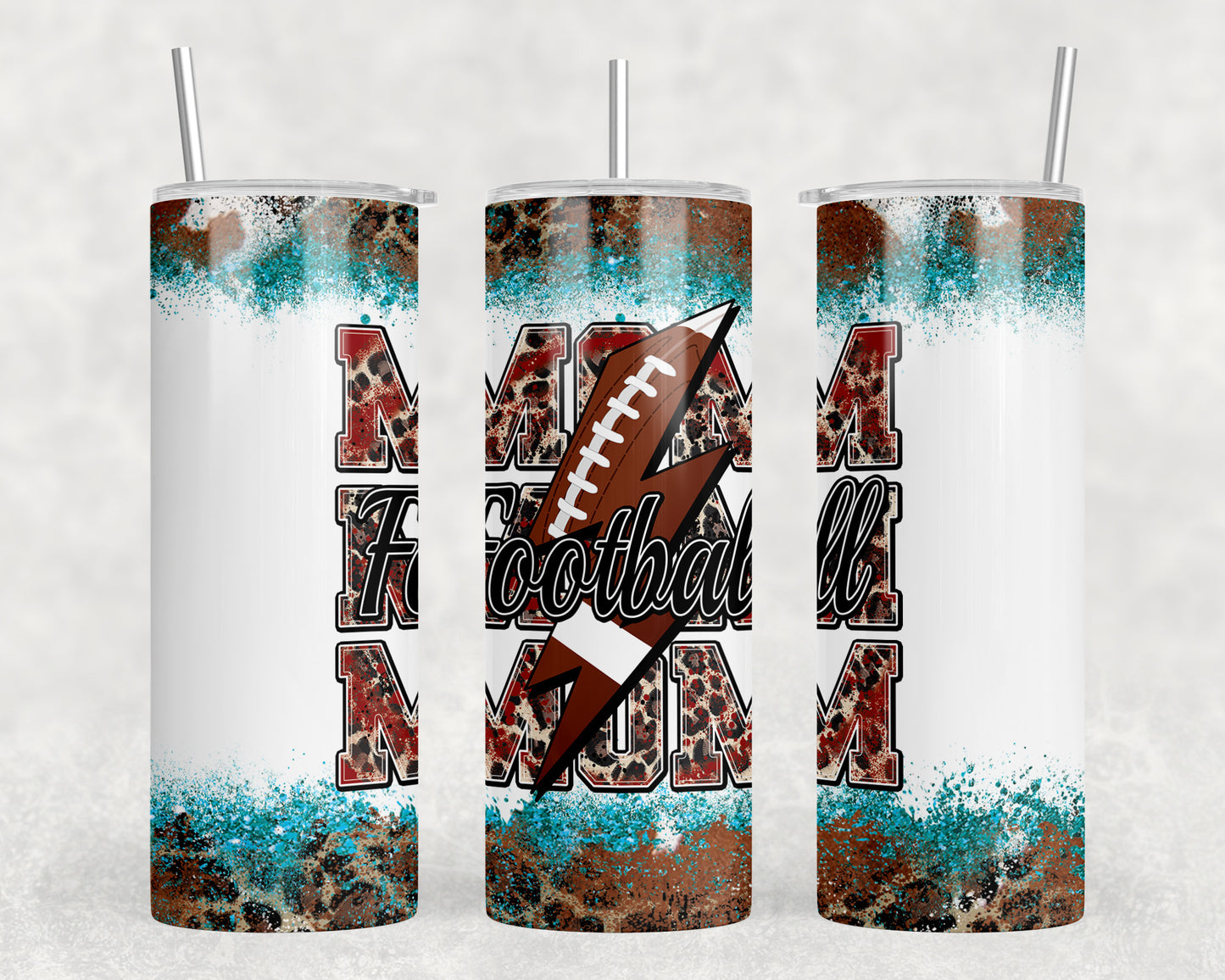 Football Mom 20oz Skinny Tumbler - 2442