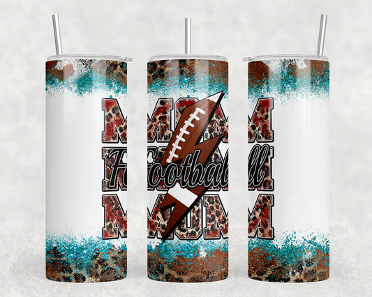 Football Mom 20oz Skinny Tumbler - 2442