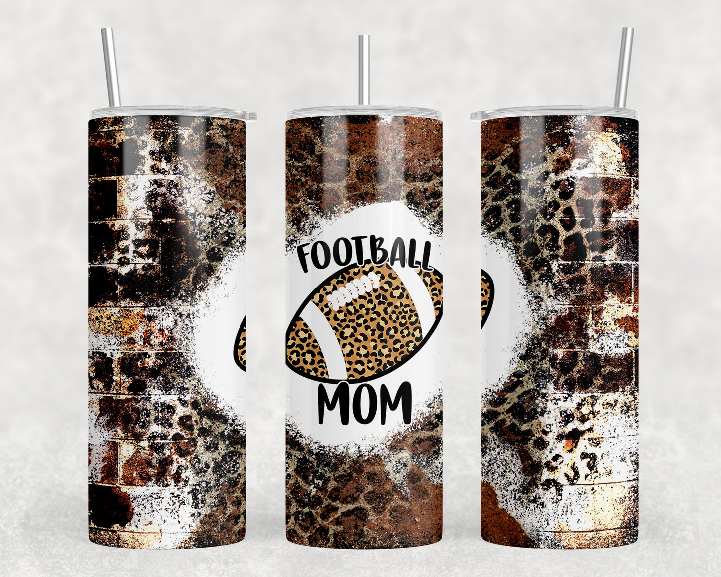 Football Mom 20oz Skinny Tumbler - 2443