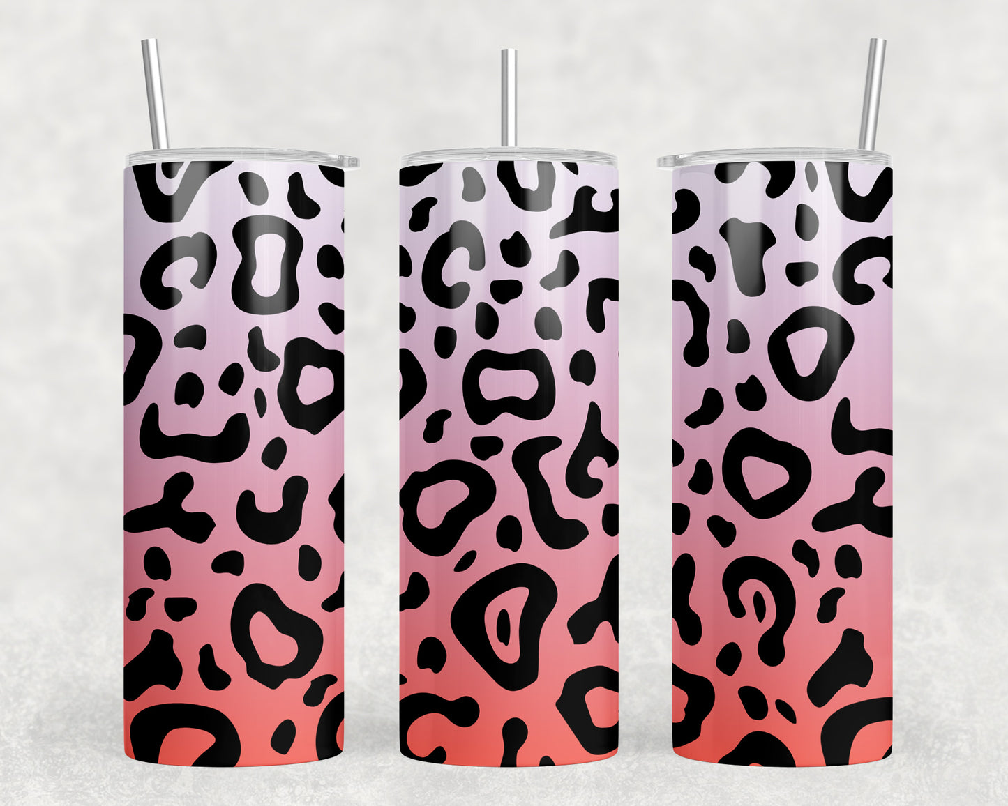 Leopard Print 20oz Skinny Tumbler - 2444