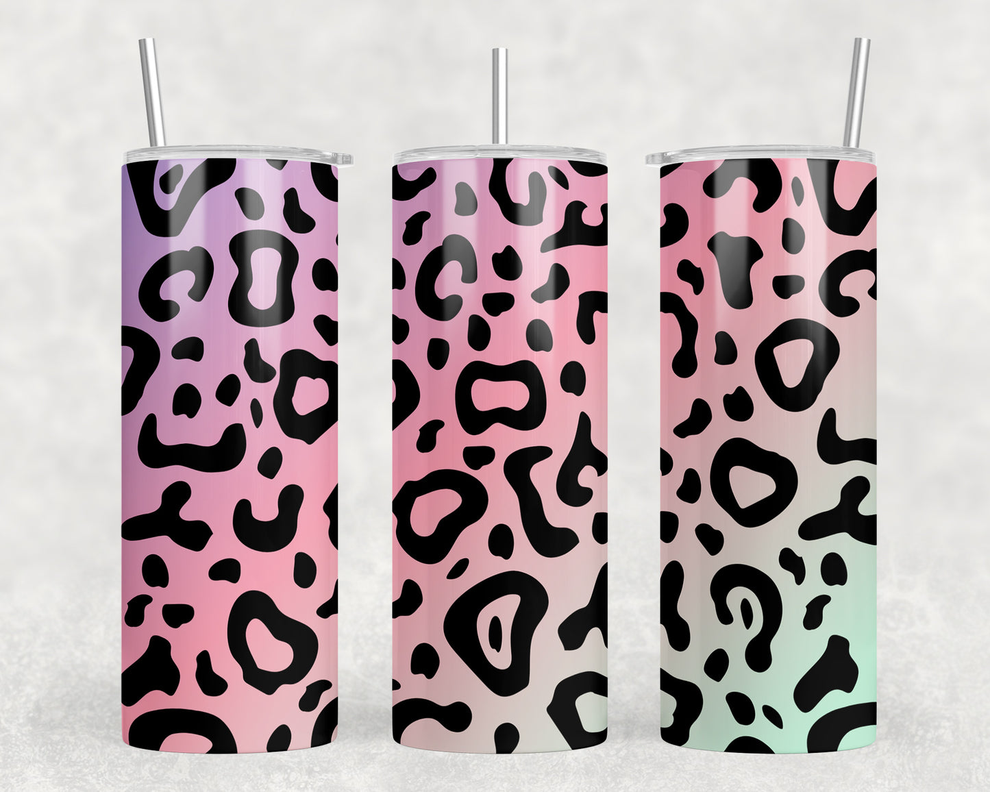 Leopard Print 20oz Skinny Tumbler - 2448