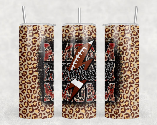 Football Mom 20oz Skinny Tumbler - 2449