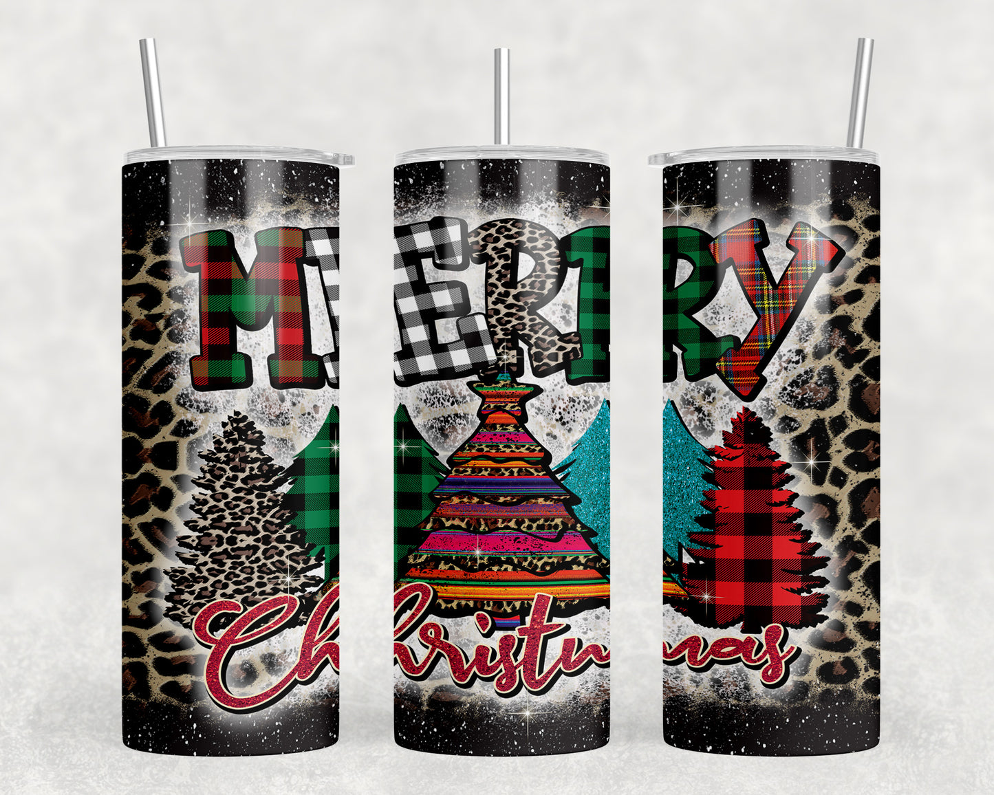 Merry Christmas 20oz Skinny Tumbler - 2451