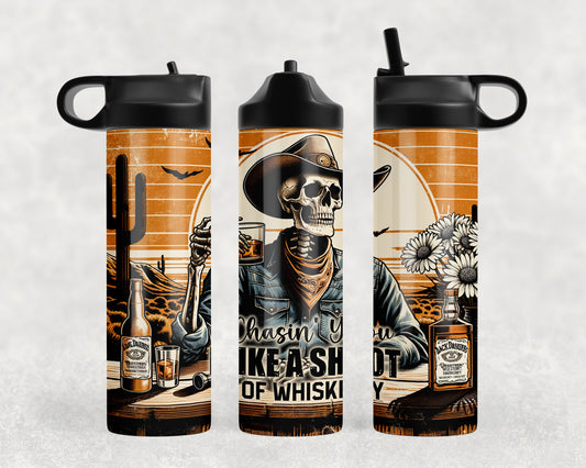 Chasin' You Like A shot Skeleton Water Bottle - 245