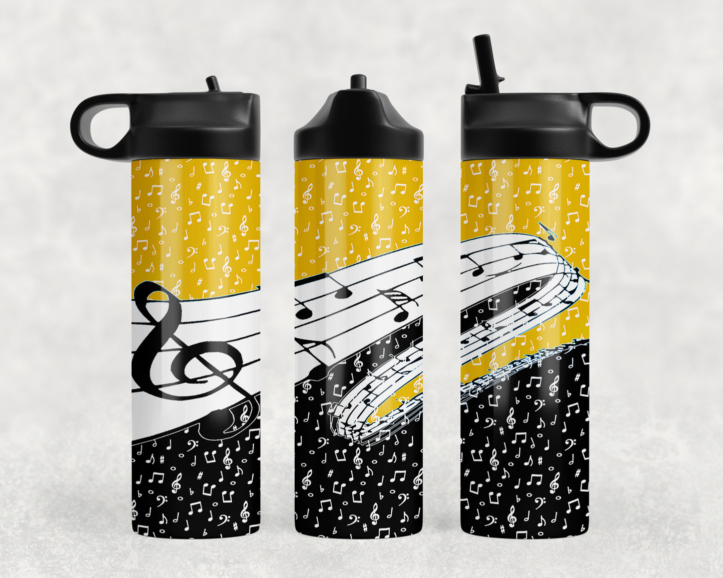 Music Notes Water Bottle - 246