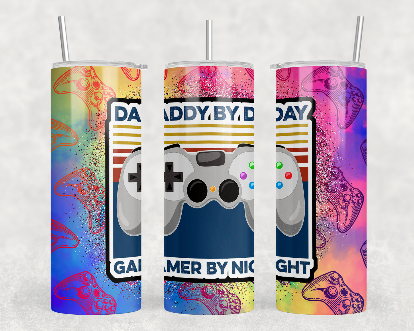 Gamer Dad 20oz Skinny Tumbler - 2479