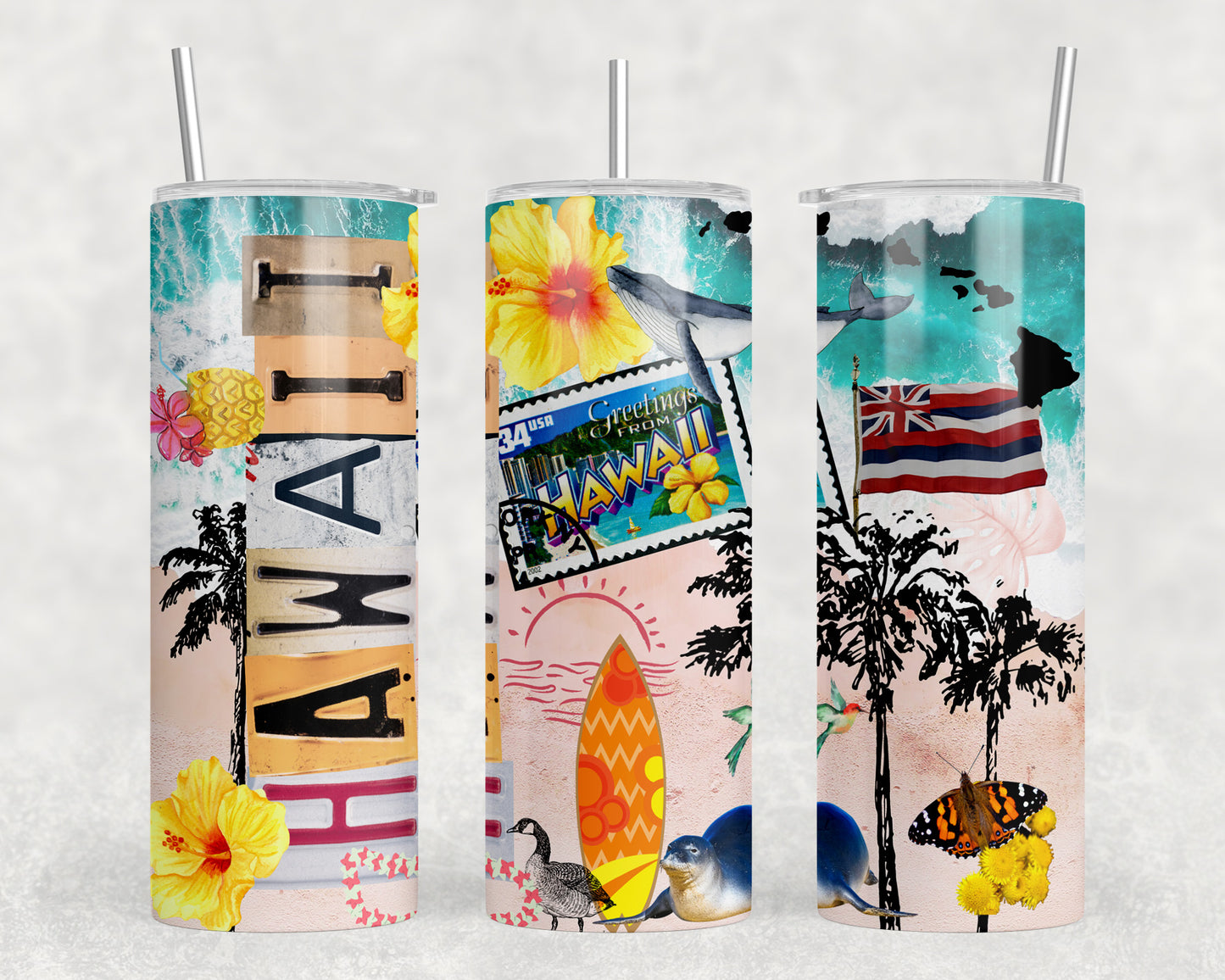 Hawaii 20oz Skinny Tumbler - 2488