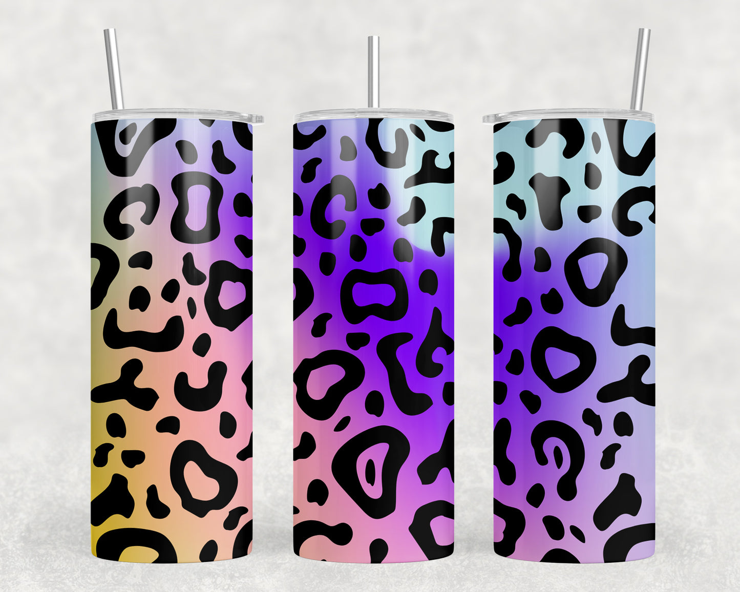 Leopard Print  20oz Skinny Tumbler - 2498