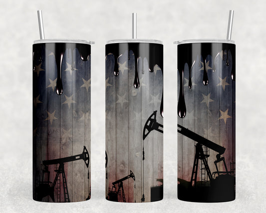 Oil Field 20oz Skinny Tumbler - 2506