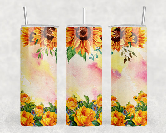 Flowers 20oz Skinny Tumbler - 2515