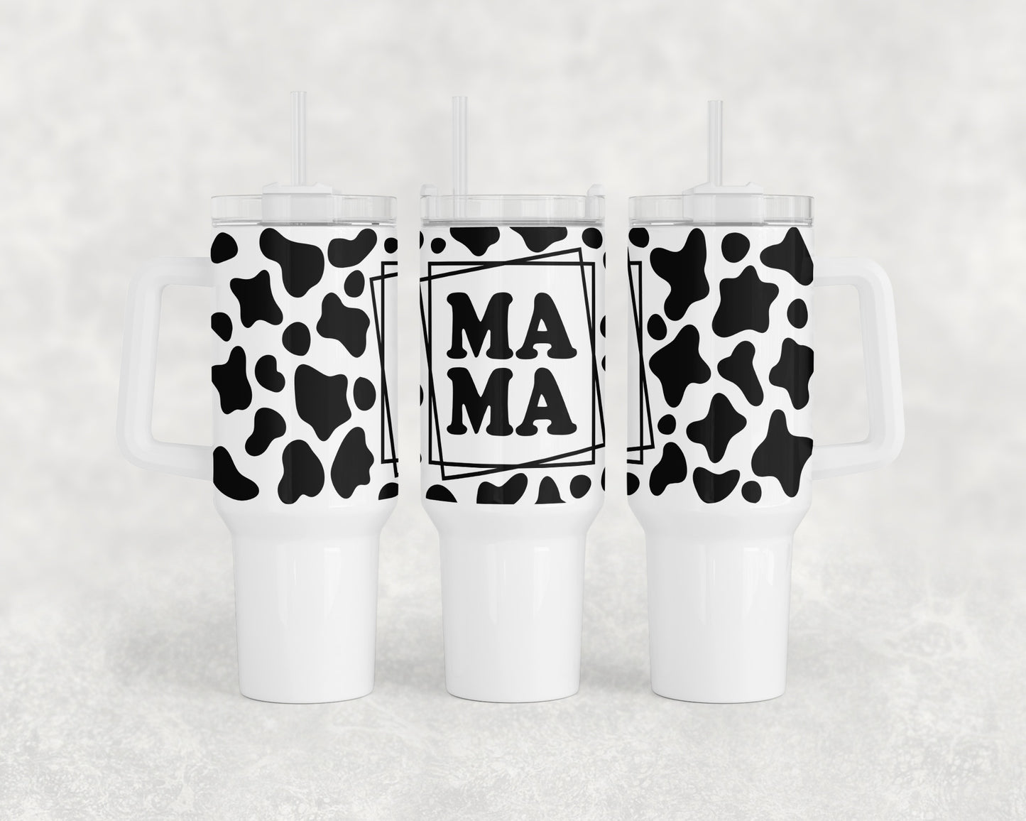 Cow Print Mama 40oz Tumbler - 2517