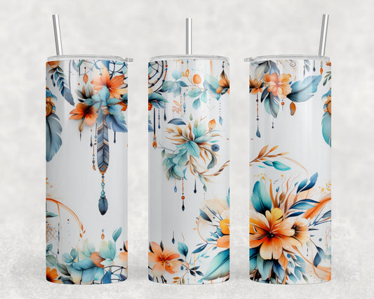 Flowers 20oz Skinny Tumbler - 2521