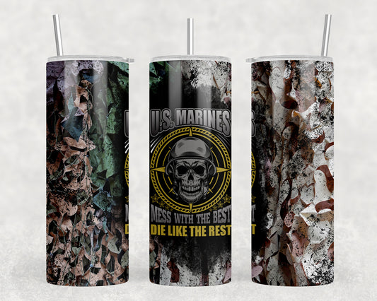 Marines 20oz Skinny Tumbler - 2528