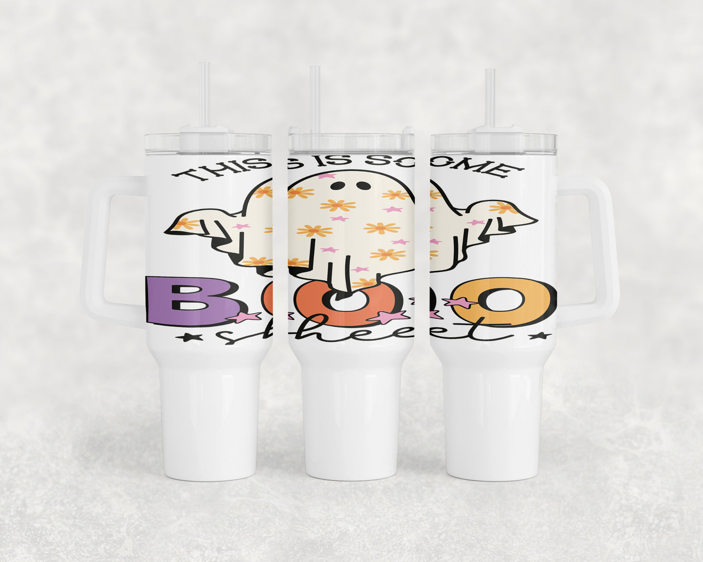 Halloween Cute Ghost 40oz Tumbler - 2538