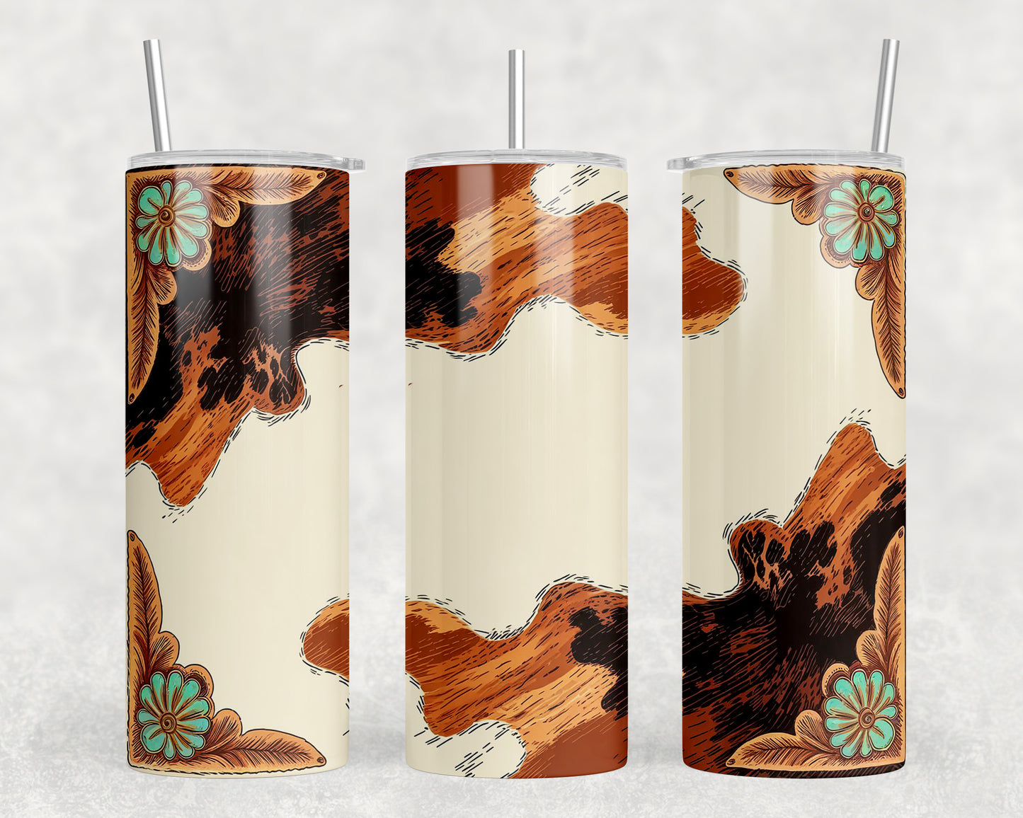 Cow Print 20oz Skinny Tumbler - 253