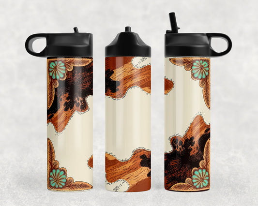 Cow Print Water Bottle - 253