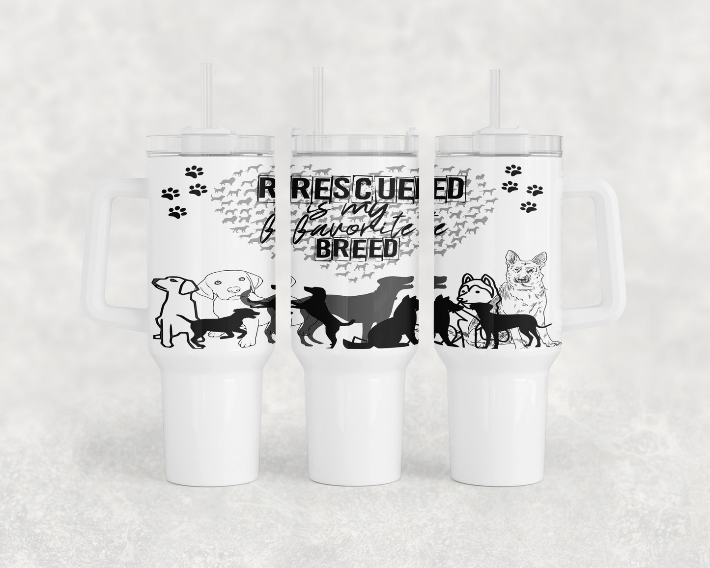 Rescue Dog 40oz Tumbler - 2544