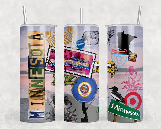 Minnesota 20oz Skinny Tumbler - 2553