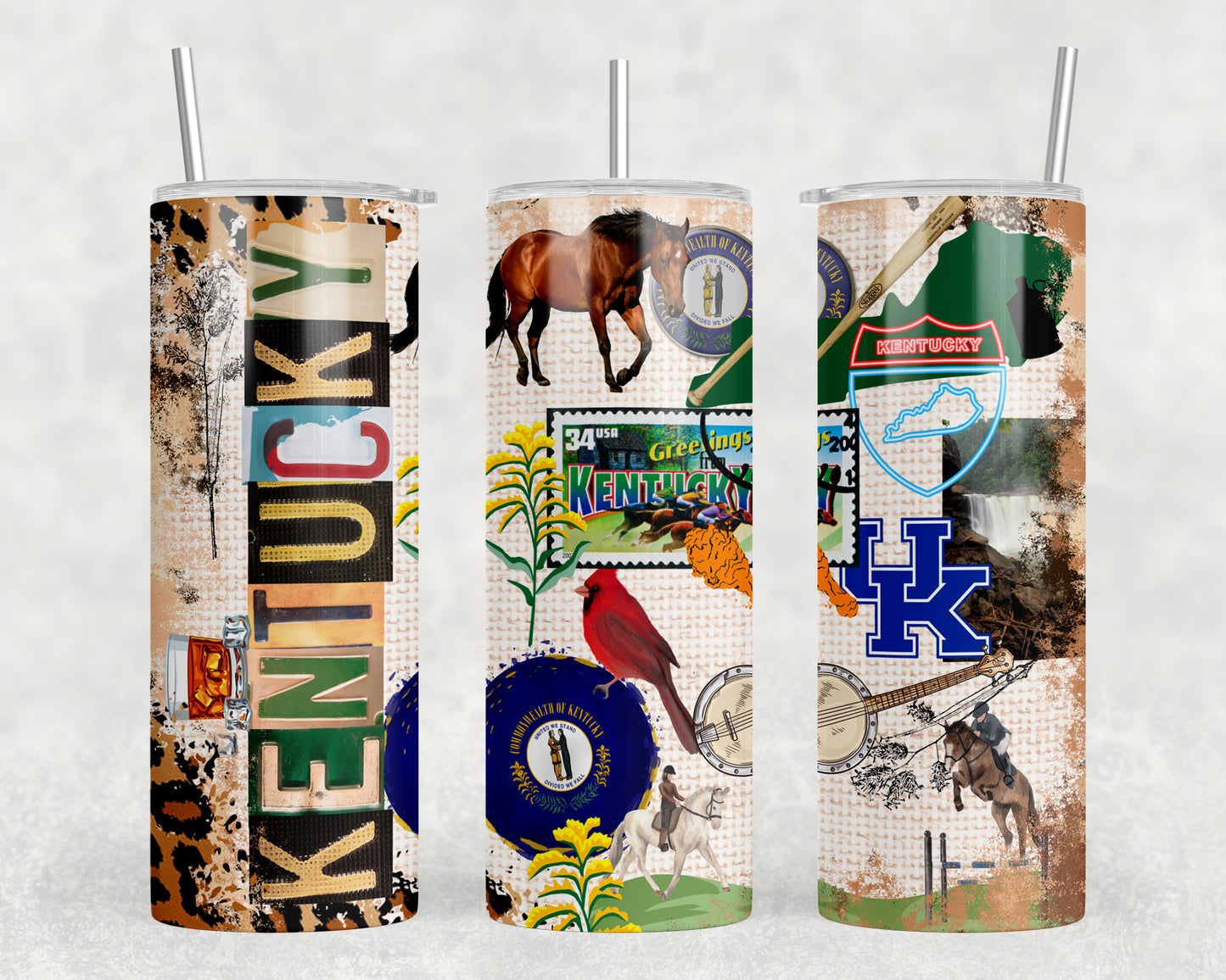 Kentucky 20oz Skinny Tumbler - 2559