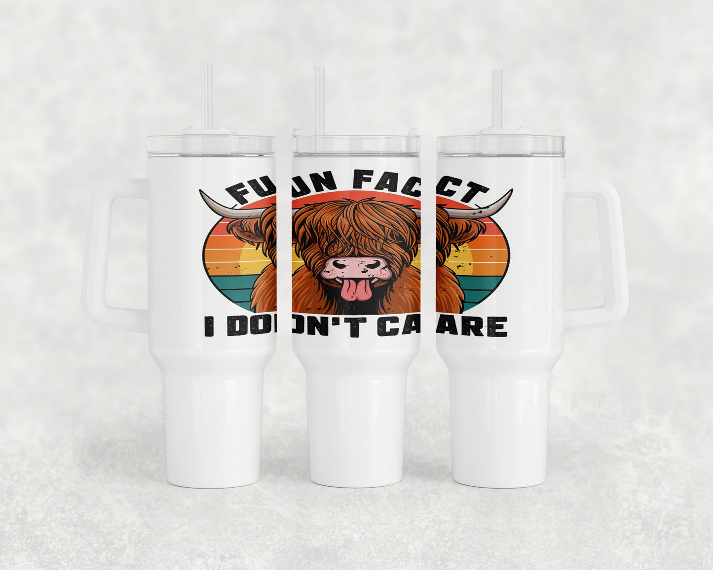 Funny Highland Cow 40oz Tumbler - 255