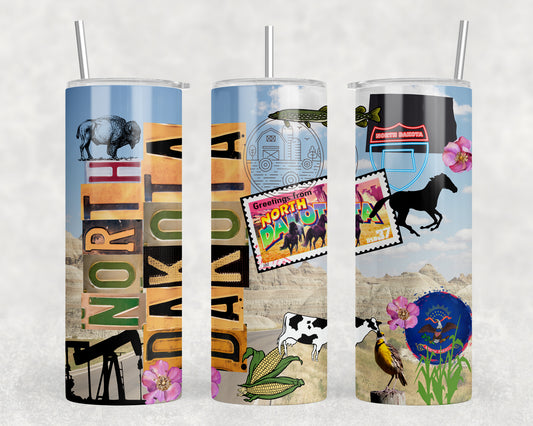 North Dakota 20oz Skinny Tumbler - 2561