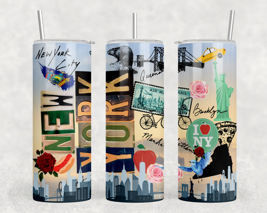 New York 20oz Skinny Tumbler - 2569