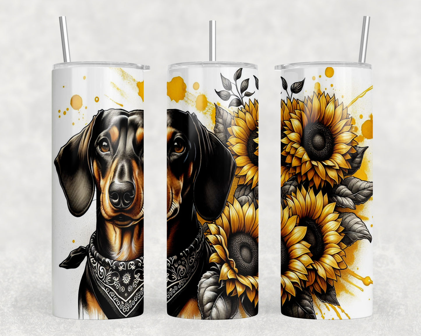 Dachshund Dog  20oz Skinny Tumbler - 256