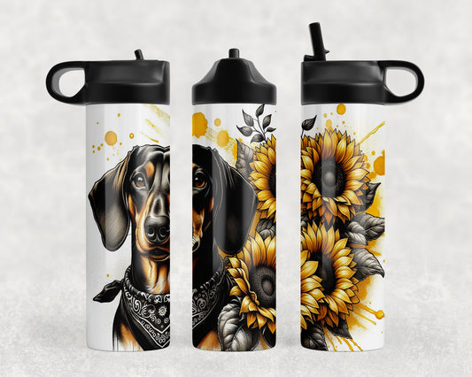 Dachshund Dog  Water Bottle - 256