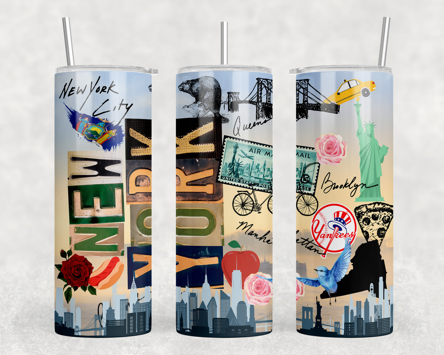 New York 20oz Skinny Tumbler - 2570