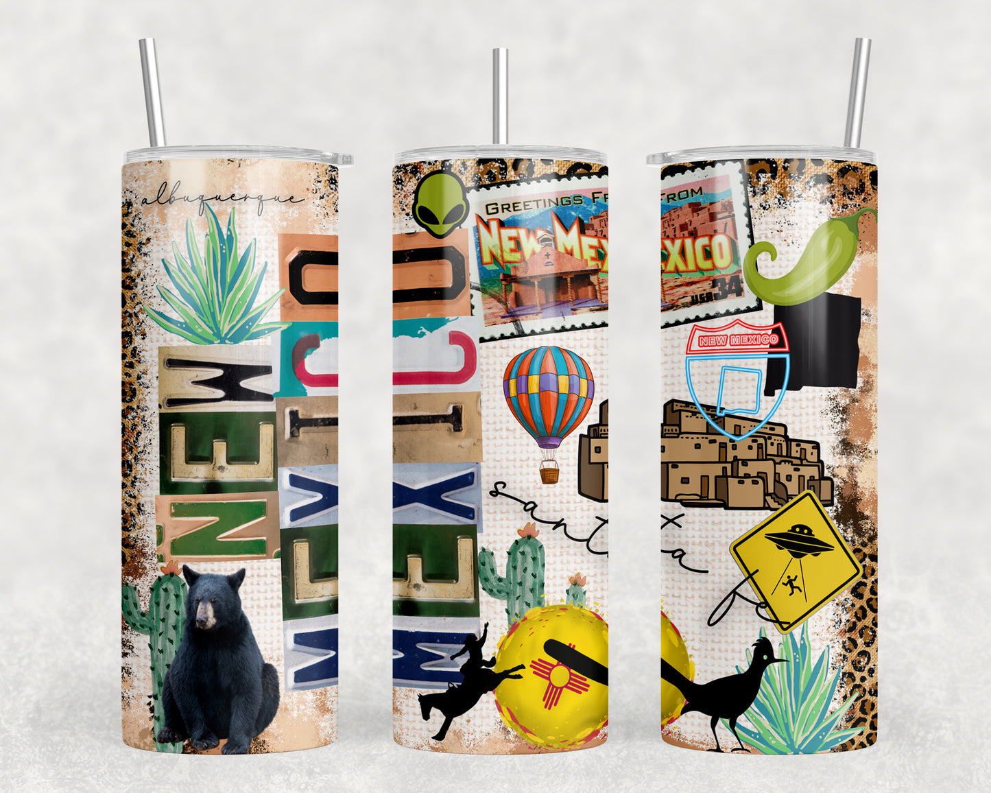 New Mexico 20oz Skinny Tumbler - 2573