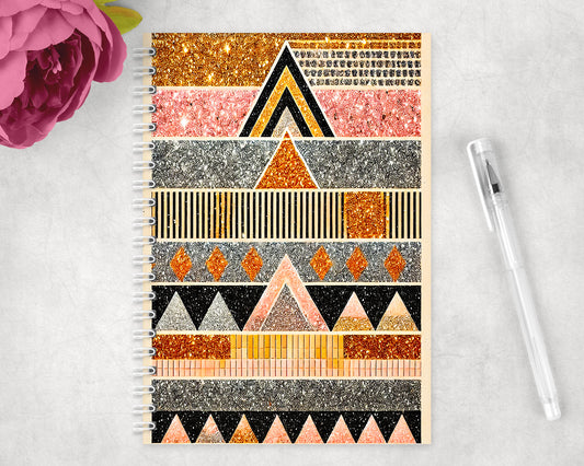 Western Aztec Spiral Lined A5 Journal - 258