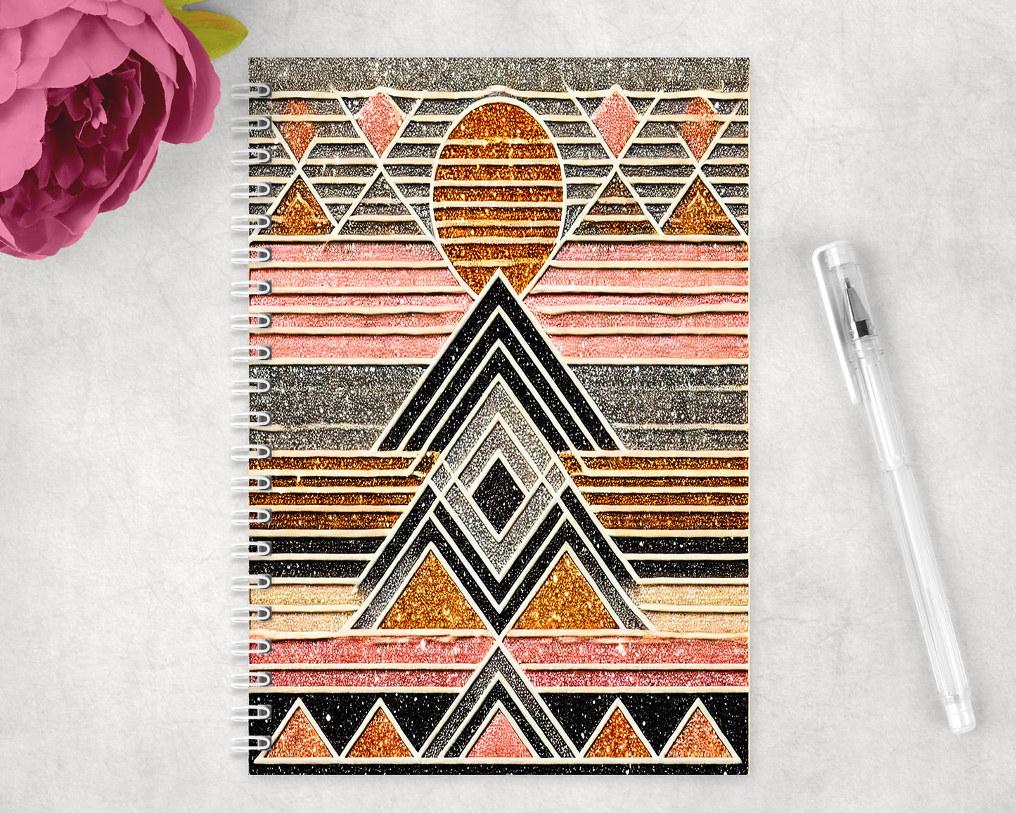 Western Aztec Spiral Lined A5 Journal - 259