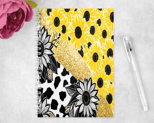 Sunflowers Spiral Lined A5 Journal - 262