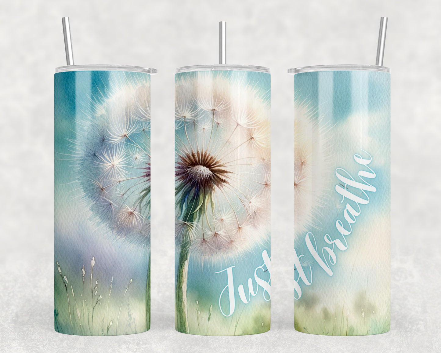 Just Breathe Dandelion 20oz Skinny Tumbler - 265