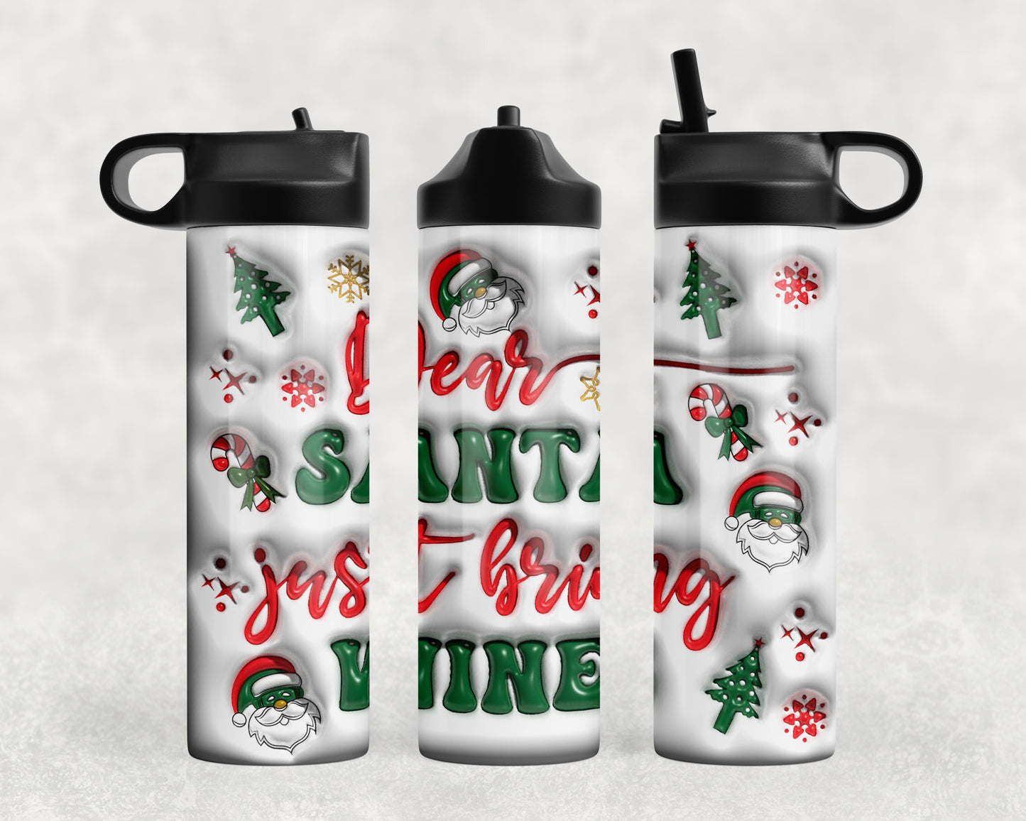 Funny Christmas Water Bottle - 266