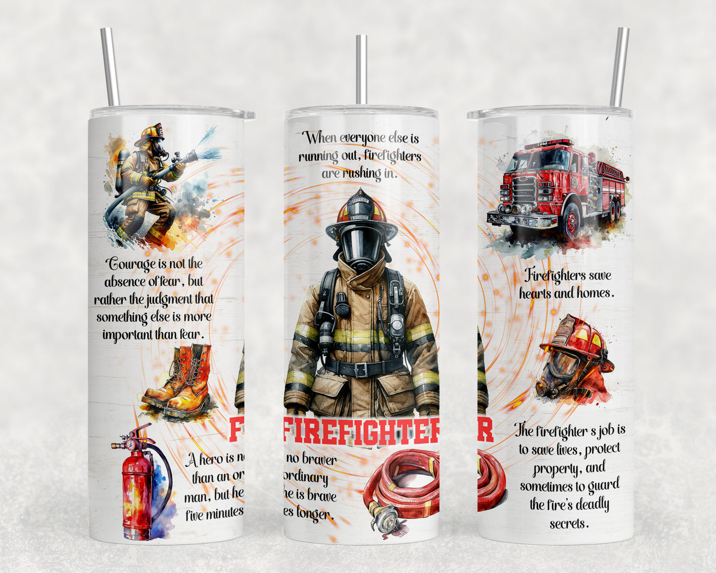 Firefighter 20oz Skinny Tumbler - 267