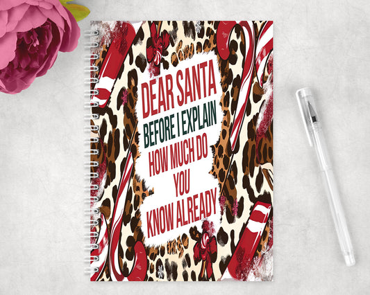 Funny Christmas Spiral Lined A5 Journal - 269